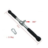 Tay cầm thẳng có xoay 360 độ bọc cao su tập xô tay
