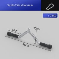 Tay cầm V kéo xô bọc cao su 66cmx20cm. Dụng cụ hỗ trợ tập luyện.Hàng đẹp , chắc chắn.