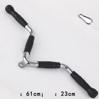 Tay cầm V kéo xô bọc cao su 66cmx20cm phòng gym dành cho máy khối - Hàng nhập khẩu