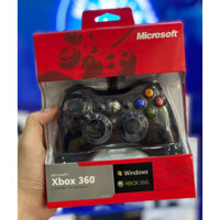 Tay Cầm Xbox 360 Controller Có Dây Loại Thường Version 2 Tối Ưu FO4, PC, Laptop Có Rung Fullbox | HÀNG MỚI VỀ