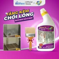 Tẩy Cặn Canxi Trên Kính SMART TK - Vệ Sinh Sạch Cặn Bám Lâu Ngày Vách Kính Nhà Tắm, Gương - MIFAN Phân Phối Chính Hãng - 500ml