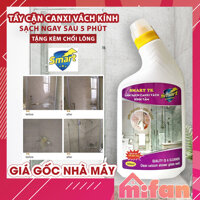 Tẩy Cặn Canxi Trên Kính SMART TK - Vệ Sinh Sạch Cặn Bám Lâu Ngày Vách Kính Nhà Tắm, Gương - MIFAN Phân Phối Chính Hãng - 300ml
