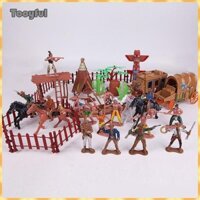 Tây Cao Bồi Hình Lính Đồ Chơi Mô Hình Nhà Búp Bê Trang Trí Xe Đạp Mô Phỏng Trẻ Em Đồ Chơi Trẻ Em