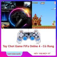 Tay Chơi Game, Nhựa Trong Suốt Có Rung, FiFa Online 4 Full Box Tay Cầm FO4 Có Dây PC - Laptop - Full Skill All