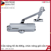 Tay co thủy lực 80kg Hafele mã 499.30.002 không điểm dừng Cơ cấu Đóng Cửa Tự Động Chống Va Đập An Toàn