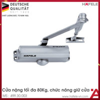 Tay co thủy lực tay đẩy hơi Hafele có điểm dừng 90 độ mã 499.30.003