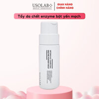 Tẩy da chết enzyme bột yến mạch USOLAB Soft Charcoal Enzym Powder Wash dành cho da dầu mụn 50g