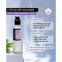 Tẩy da chết hoá học COSRX AHA 7 WHITEHEAD POWER LIQUID