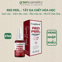 Tẩy da chết hóa học, Red Peel Compliment giảm dầu mụn, đều màu da 27ml