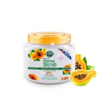 Tẩy da chết làm trắng da đu đủ White Glow Papaya Scrub Hollywood Style 560g