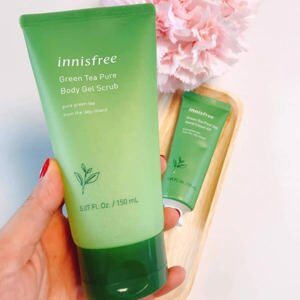 Gel Tẩy da chết toàn thân Innisfree Green Tea Pure Body Gel Scrub