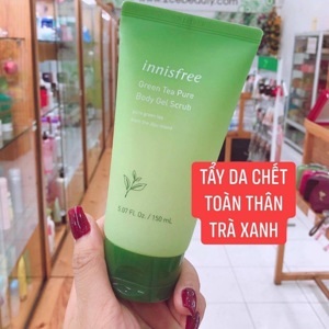 Gel Tẩy da chết toàn thân Innisfree Green Tea Pure Body Gel Scrub