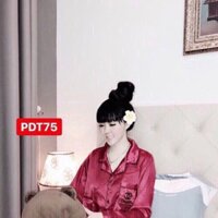 Tay dài quần dài vải phi lụa hang bao chuẩn đẹp