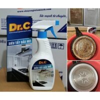 Tẩy dầu mỡ dung dịch tẩy mỡ tẩy xoong tẩy bếp ga DrC