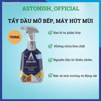 Tẩy dầu mỡ nhà bếp ASTONISH 750ml vệ sinh vết cháy khét bếp điện từ xoong nồi đa năng C6750