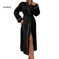 Tay Dây Đeo Đơn Giản Váy Ngủ Màu Trơn Bộ Đồ Ngủ Cổ Chữ V Satin Gợi Cảm Có Dây Buộc Thắt Lưng Có Thể Điều Chỉnh Hoàn Hảo Cho Tiệc Cưới Và Phù Dâu Đồ Ngủ Lụa Giả