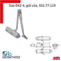 Tay đẩy hơi Hafele 931.77.119 giữ cửa cửa nặng tối đa 80kg rộng max 110mm