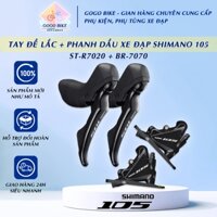 Tay đề lắc và phanh dầu xe đạp SHIMANO 105 ST R7020 + BR R7070