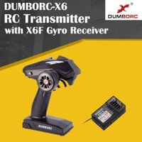 Tay điều khiển DumboRC Dumbo RC 6 Chanel (6 kênh) 4CH 6CH sóng 500 mét TX RX có GYRO cho xe và tàu điều khiển từ xa RB/RC