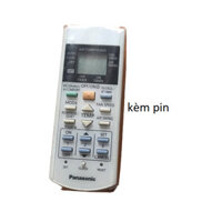 tay điều khiển remote từ xa điều hòa panasonic econavi xanh chính hãng mới-kèm pin-tay đầu bấm điều hòa panasonic