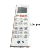 tay điều khiển remote từ xa điều hòa LG nút cam hàng zin mới-kèm pin-tay đầu bấm điều hòa LG nút cam hàng zin mới