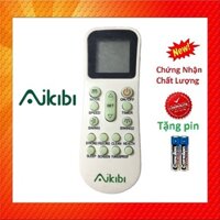 tay điều khiển remote từ xa điều hòa aikibi chính hãng mới-kèm pin-tay đầu bấm điều hòa aikibi chính hãng mới