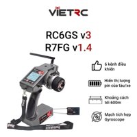 Tay điều khiển ( Remote / Tx ) RadioLink RC6GS V3 và mạch thu ( Rx / Receiver) R7FG V1.4 cho tàu, xe