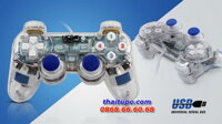Tay Game USB Đôi Trong Suốt Đèn Led Có Rung