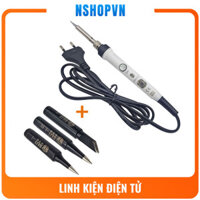 Tay hàn thiếc có điều chỉnh nhiệt độ, công suất 60w kèm 3 mũi hàn loại tốt