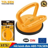Tay hít kính đơn cầm tay, hút kính 1 chấu cầm tay TOLSEN 115mm, hút gạch thân nhựa ABS siêu bền, nâng kính tối đa 25kg