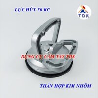 Tay hít kính, hút gạch 1 chấu C-Mart L0072-1 thân hợp kim nhôm (Lực hút 50kg)