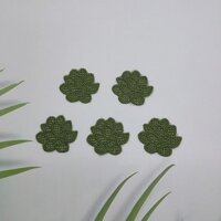 Tay Khâu Thêu Vải Miếng Dán Thêu Mảnh Hoa Nhỏ Quần Áo Trang Trí Ủi Táo Xanh