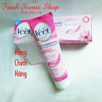 tẩy lông VEET Silk Fresh 100ml - Đặc tính sản phẩm Kem Tẩy Lông VEET Dành Cho Da Thường SILK & FRESH (Hồng)