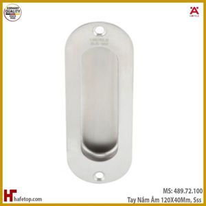 Tay nắm âm màu inox Hafele DIY 489.72.100
