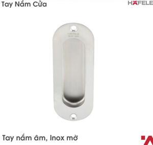 Tay nắm âm màu inox Hafele DIY 489.72.100