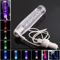 Tay Nắm Cần Số Có Đèn LED Cho Xe Ô Tô, Cần Số Xe Hơi Pha Lê Trong suốt Có Màu