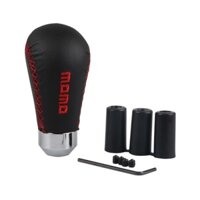 Tay nắm cần số ô tô bọc da thật 100% MOMO-3 - HÀNG CHÍNH HÃNG