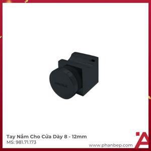 Tay nắm cho cửa kính đen mờ Hafele 981.71.173