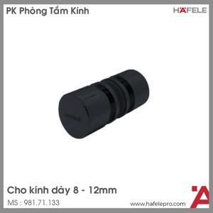 Tay nắm cho cửa kính đen mờ Hafele 981.71.133
