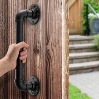 Tay nắm cửa chất liệu bằng ống thép mạ kẽm Phi 27 sơn tĩnh điện Diy Decor SPP022