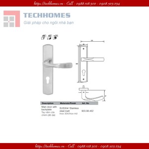 Tay nắm cửa chính Hafele 903.98.462
