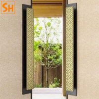 Tay nắm cửa đại sảnh hoa văn cổ điển HUTU80223