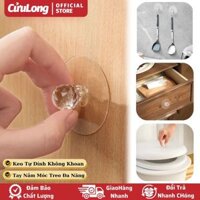 Tay Nắm Cửa Tủ Dán Móc Treo Đồ đa năng làm núm cửa tủ gỗ nhà bếp tủ quần áo tủ lạnh cửa lùa