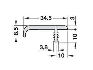 Tay nắm dạng thanh Hafele 126.15.900