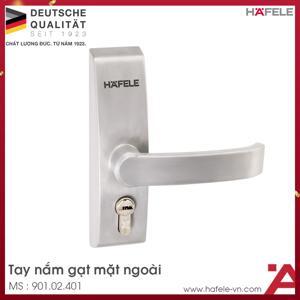 Tay nắm gạt mặt ngoài màu xám Hafele 901.02.401