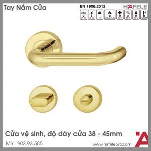Tay nắm gạt wc đồng bóng Hafele 903.93.585