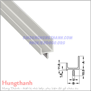 Tay nắm hình bằng nhôm Hafele 126.21.909