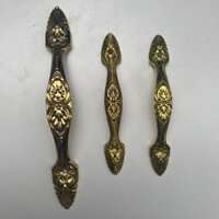 Tay nắm hoa cổ điển cửa gỗ chất liệu đồng thau ngăn kéo, hộc tủ, tủ quần áo, cửa sổ, tủ bếp