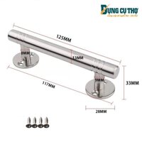 Tay Nắm Inox Cho Cửa Tủ Bếp, Tủ Áo, Ngăn Kéo - Hàng Dày Đặc - Kiểu 1 - 125mm