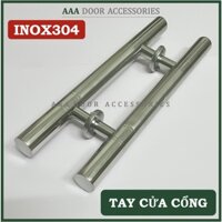 Tay nắm inox cửa cổng - Tay nắm cổng phi 32 dài 40cm 50cm 60cm